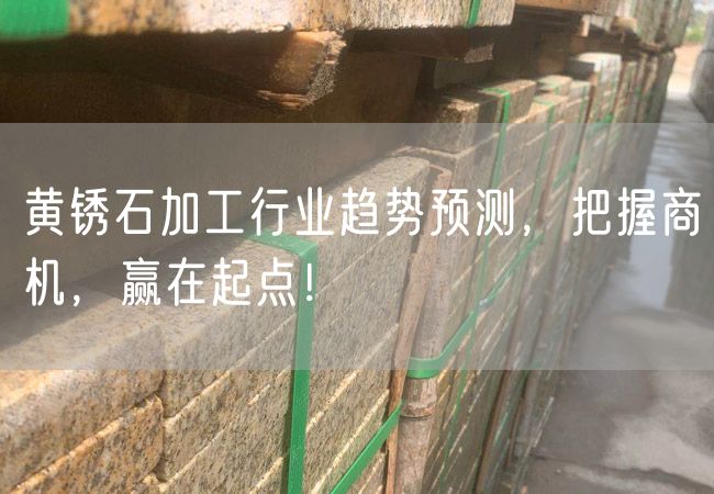 黃銹石加工行業趨勢預測，把握商機，贏在起點！