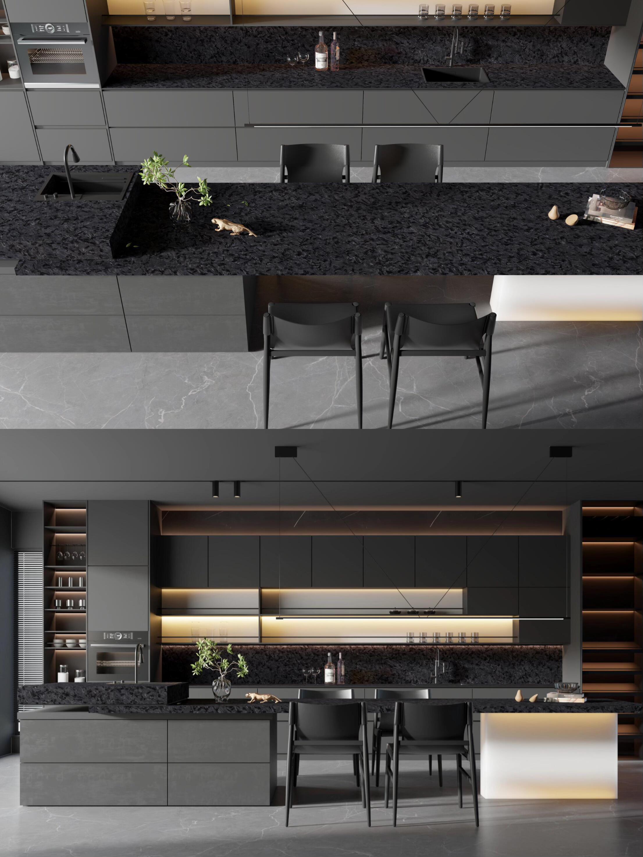 安哥拉黑石材光面窗臺(tái)板定制