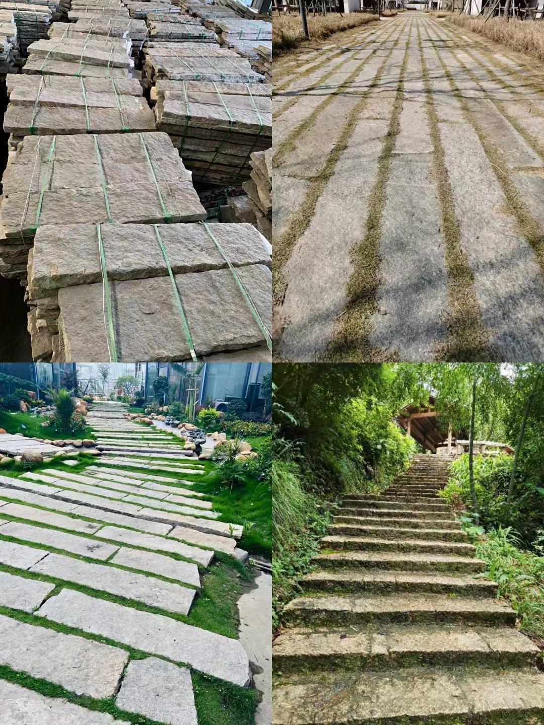 老石板加工服務支持庭院鋪地項目