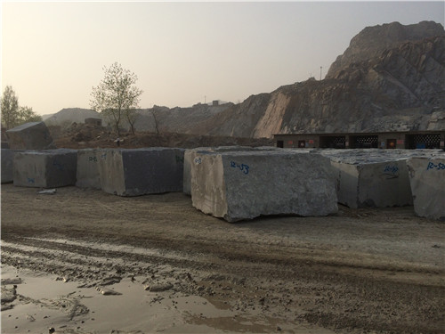 魯灰3公分厚地鋪石火燒板魯灰深灰色大理石廠家出貨(圖4)