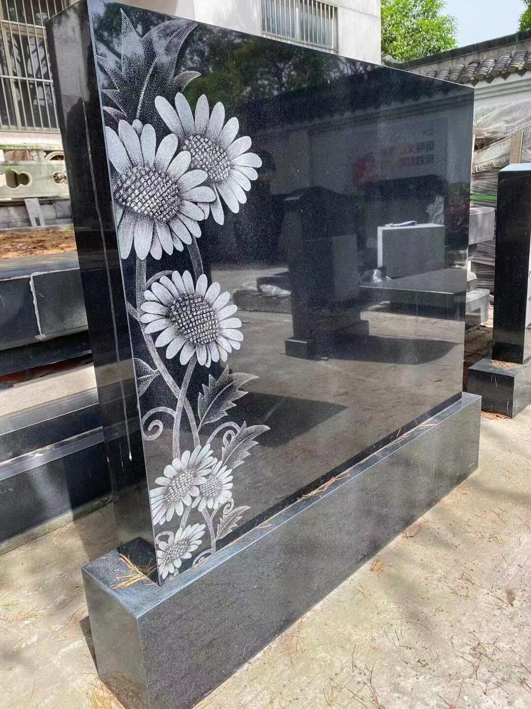 墓碑石材芝麻黑批發(fā)廠家價(jià)格