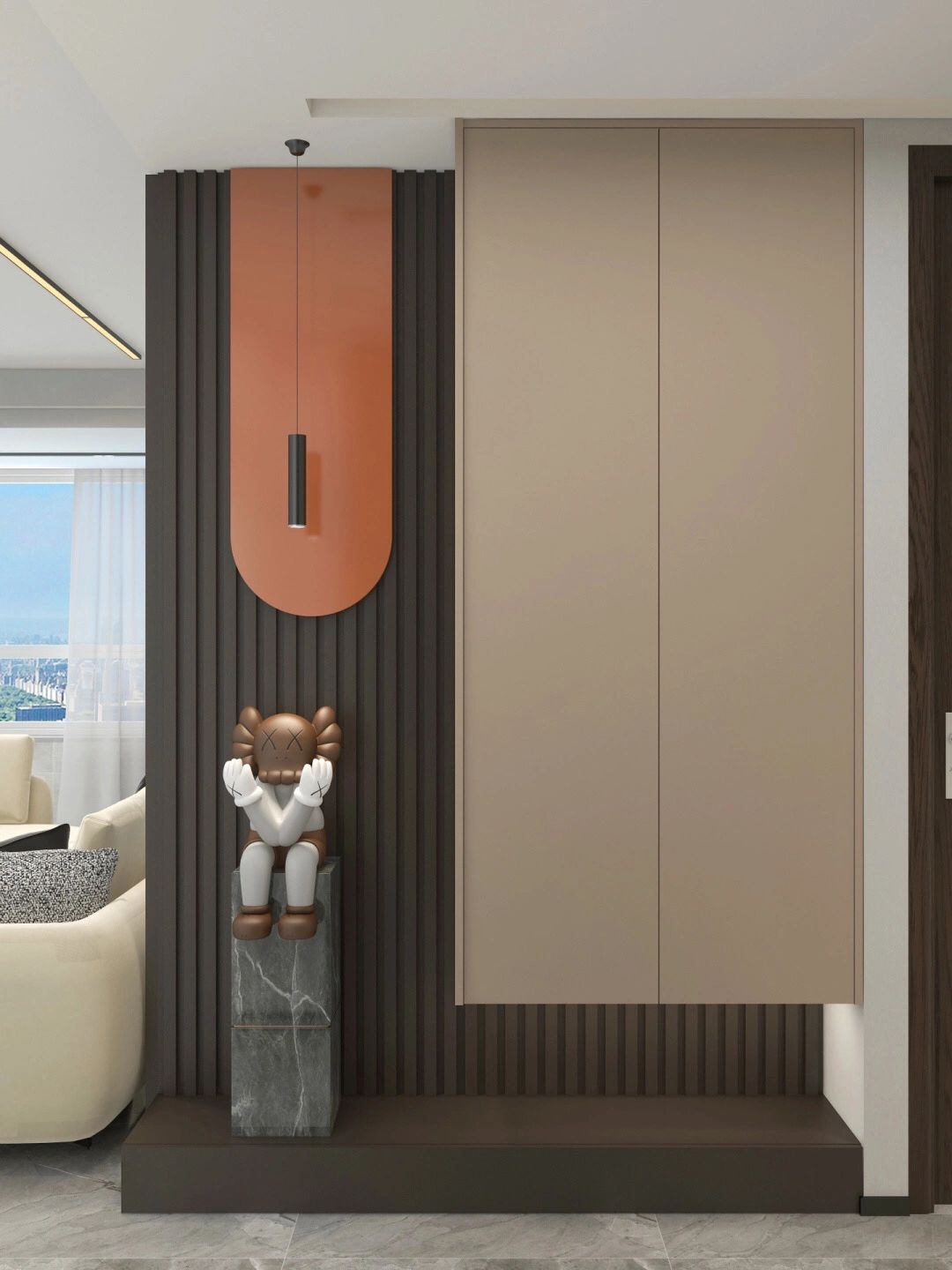 石材裝飾裝修中水景池壁豎向接縫位置避讓溢水口的排版起始點(diǎn)確定方式