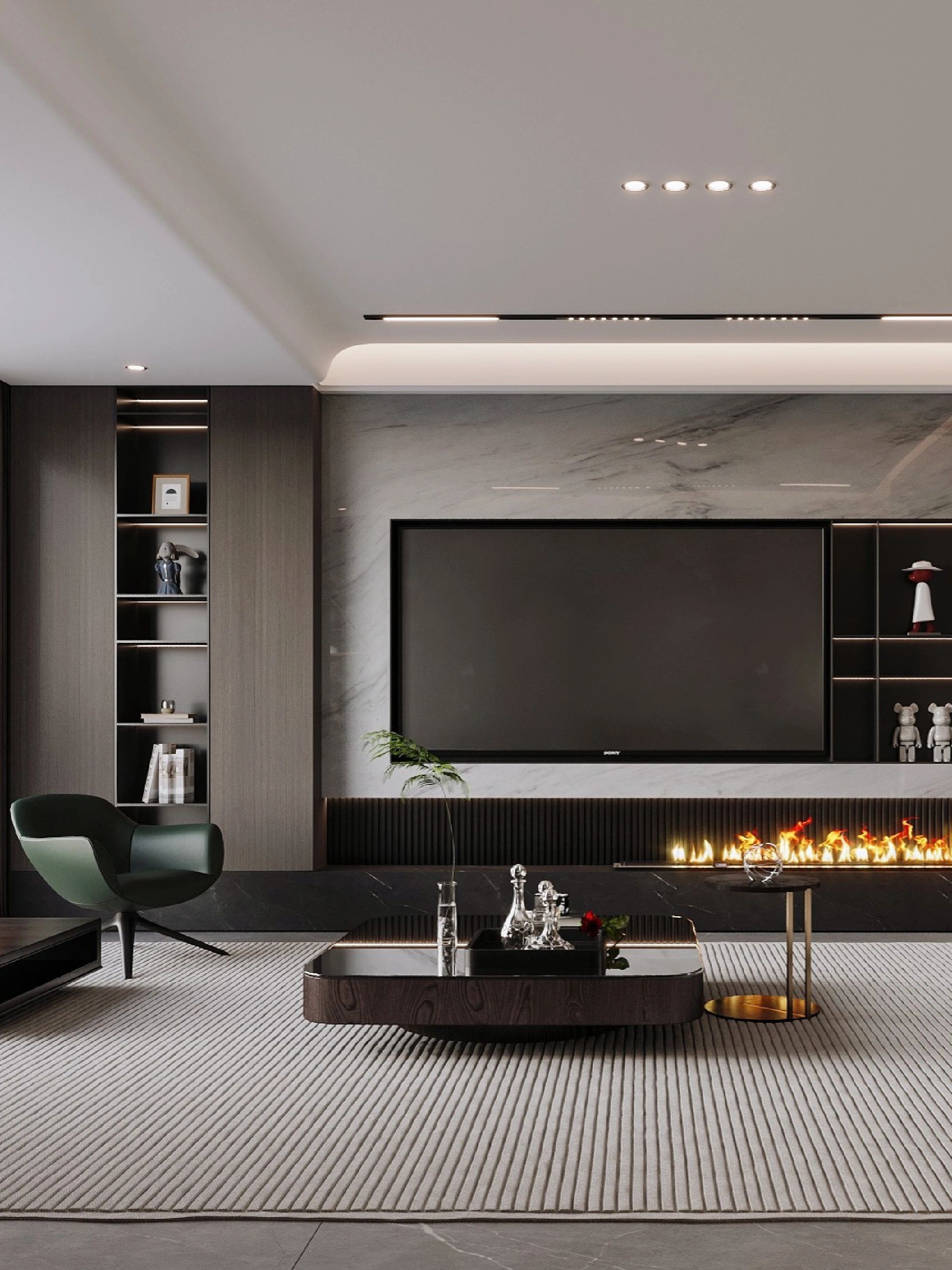 大理石室外廣場，打造出與室內空間完美對接的無縫致美效果