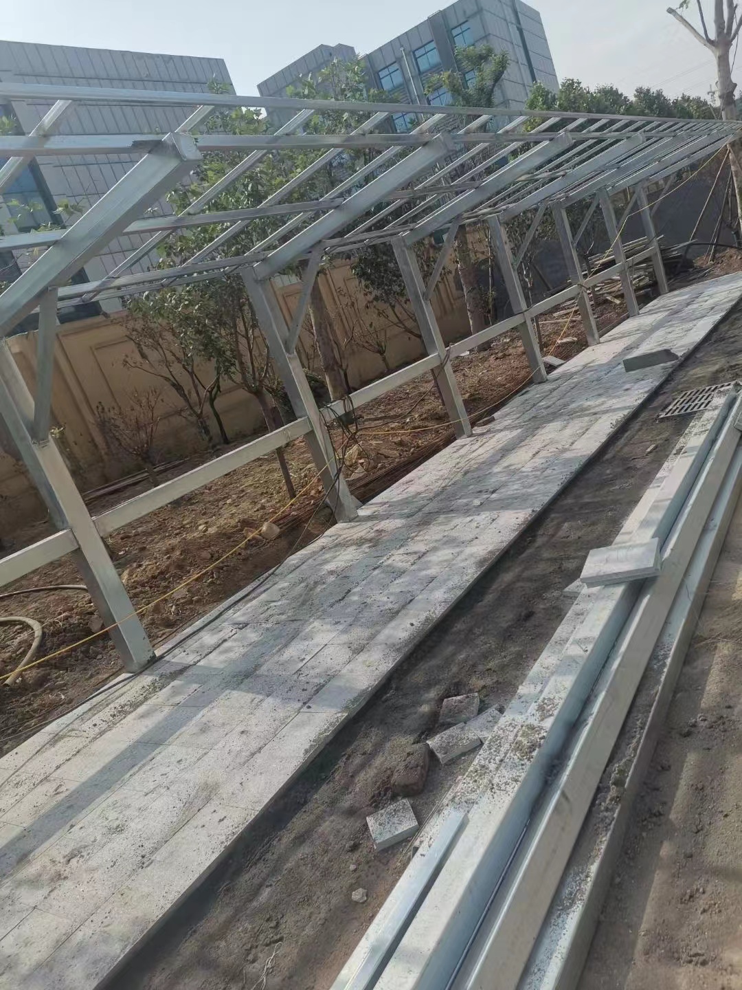 芝麻灰花崗巖石材菠蘿面馬蹄石施工工藝具體做法