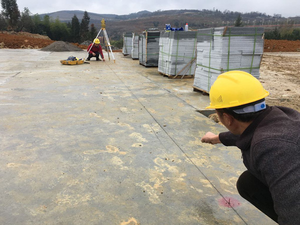 石材測量，定位放樣寫(圖1)