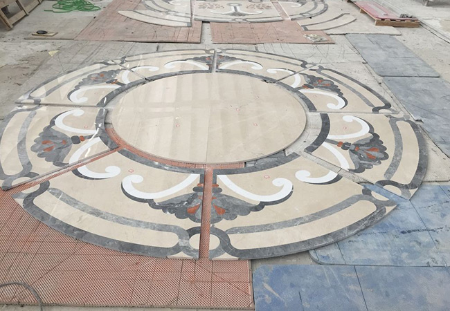 室內(nèi)外花崗巖石材拼花(圖1)